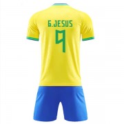 Billiga Fotbollströjor Brasilien VM 2022 Vinicius Junior 20 Hemmatröja
